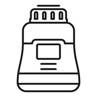 Chocolate paste jar icon outline vector. Cocoa food vector