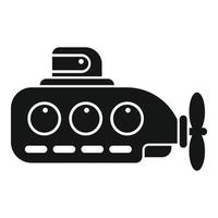 Periscope icon simple vector. Submarine ship vector