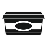 Chocolate paste icon simple vector. Cocoa jar vector