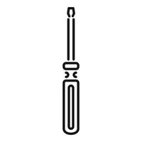 Bike line screwdriver icon outline vector. Fix repair vector