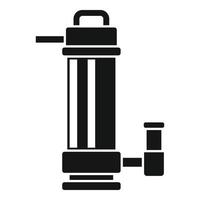 vector simple de icono de bomba de energía. sistema de agua