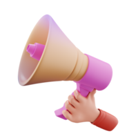 Megaphone 3D Business Day png