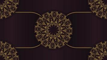 luxury background  with mandala ornament video
