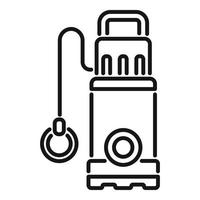 Machine pump icon outline vector. Water system vector