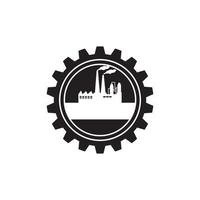 factory icon logo vector design template