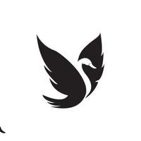 Swan logo Template vector illustration