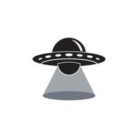 UFO vector logo template illustration