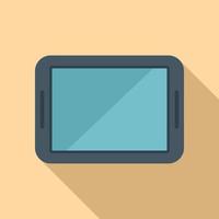 Broken tablet icon flat vector. Repair mobile vector