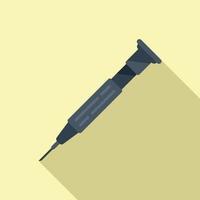 Fix screwdriver icon flat vector. Mobile repair vector