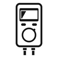 vector simple de icono de multímetro de servicio. telefono roto