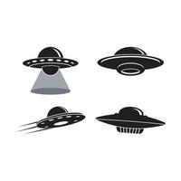 UFO vector logo template illustration