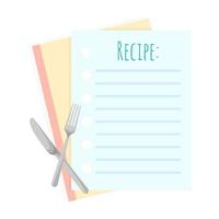 Restaurant cafe menu, recipe template design. Cooking concept. vector