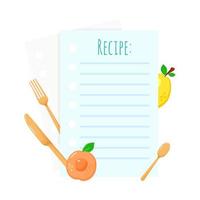 Restaurant cafe menu, recipe template design. Cooking concept.