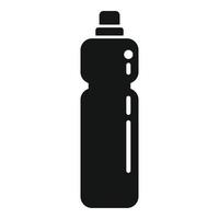 vector simple de icono de botella deportiva. plástico biodegradable