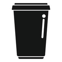 Plastic cup icon simple vector. Ocean ecology vector