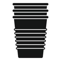 Waste cup icon simple vector. Eco recycle vector