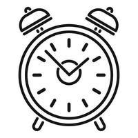 Morning alarm clock icon outline vector. Healthy lifestyle vector