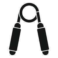 vector simple de icono de herramienta de ejercicio de mano. estilo de vida deportivo