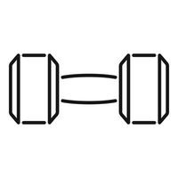 Gym dumbbell icon outline vector. Sport lifestyle vector