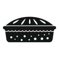 Fruit pie icon simple vector. Apple cake vector