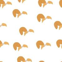 Seamless pattern Chinese fortune cookies vector