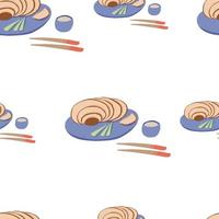 Seamless pattern Traditional Chinese Food Peking Duck vector