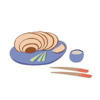 Traditional Chinese Food Peking Duck vector