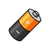 Battery vector icon isolated on white background