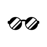 Rounded glasses vector isolated