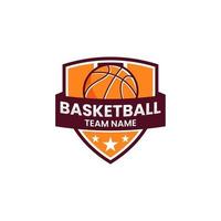 Basketball logo vector illustration isolated on white background