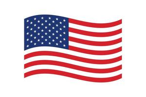 Ilustración de vector de bandera americana