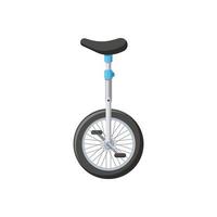 Unicycle vector isolated on white background