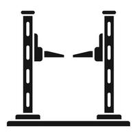 Shop car lift icon simple vector. Auto garage vector