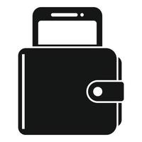 Web money wallet icon simple vector. Online pay vector