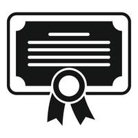 Online training diploma icon simple vector. Web course vector