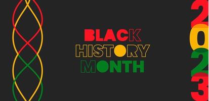 black history month background. African American History or Black History Month. Celebrated annually in February in the USA and Canada. black history month 2023 vector