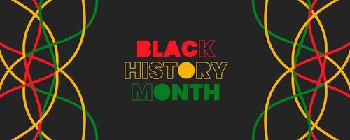 black history month background. African American History or Black History Month. Celebrated annually in February in the USA and Canada. black history month 2023 vector