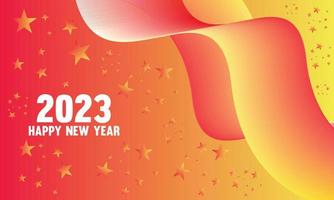 Happy New Year 2023 Free Vector Template Design