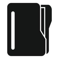 Folder data icon simple vector. Business document vector