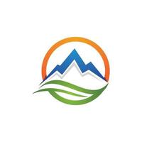 Mountain icon Logo vector