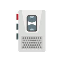 Dictaphone icon, flat style vector