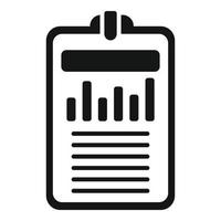 Modern report icon simple vector. File market vector