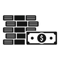 Cash money icon simple vector. Finance payment vector