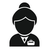 Bank worker icon simple vector. Finance people vector