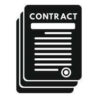 Bank contract icon simple vector. Finance people vector