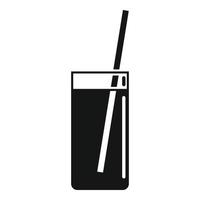 icono de bebida fresca vector simple. vaso de jugo