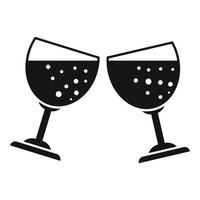 Party cheers icon simple vector. Pub alcohol vector