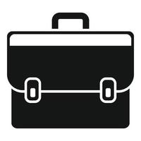 Bank briefcase icon simple vector. Finance service vector