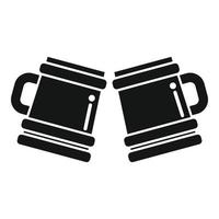 Bar pub toast icon simple vector. Hand drink vector