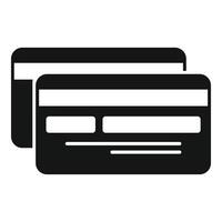 Credit card icon simple vector. Finance payment vector